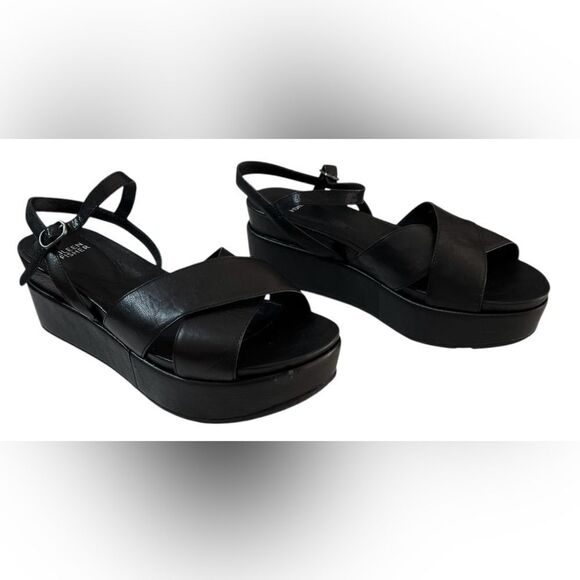 COPY - Eileen Fisher Juno platform sandals (wedges) 9.5 - Picture 1 of 7